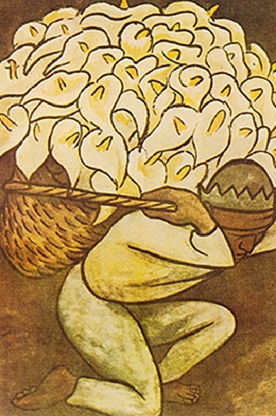 Diego Rivera El Vendedora De Alcatraces